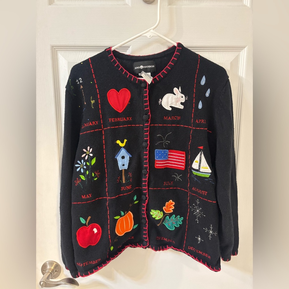 Sag Harbor Y2K All Holidays Sweater - Picture 1 of 7